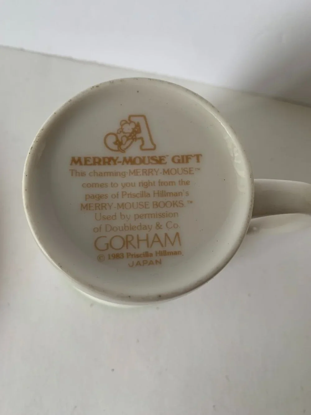 GORHAM MERRY MOUSE GIFT 1983 PRISCILLA HILLMAN PLATE BOWL CUP FOR KIDS - Picture 14 of 16